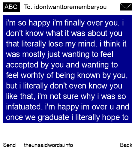 unsent message to idontwanttorememberyou