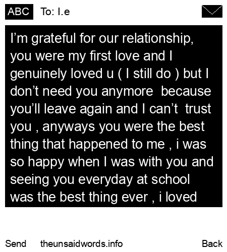 unsent message to I.e