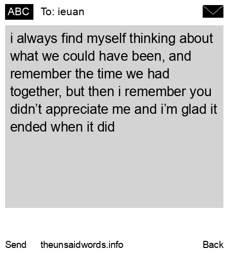 unsent message to ieuan