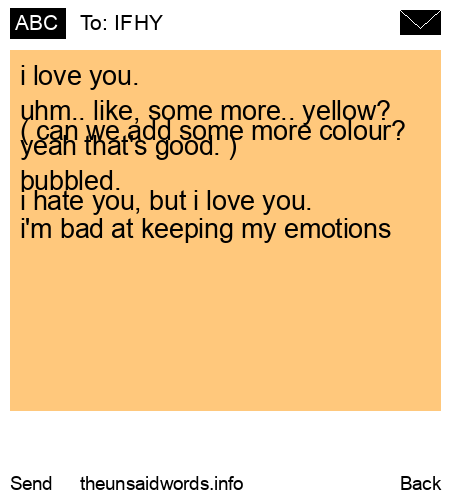 unsent message to IFHY