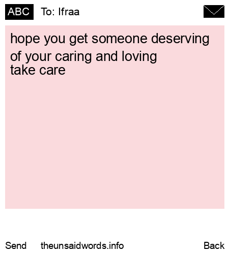 unsent message to Ifraa