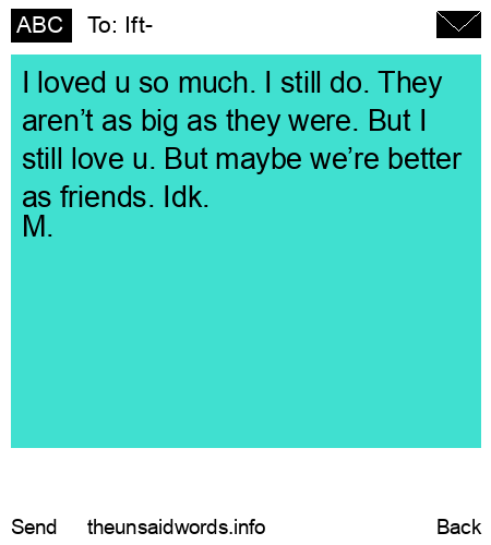 unsent message to Ift-