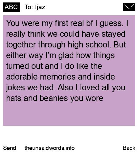 unsent message to Ijaz