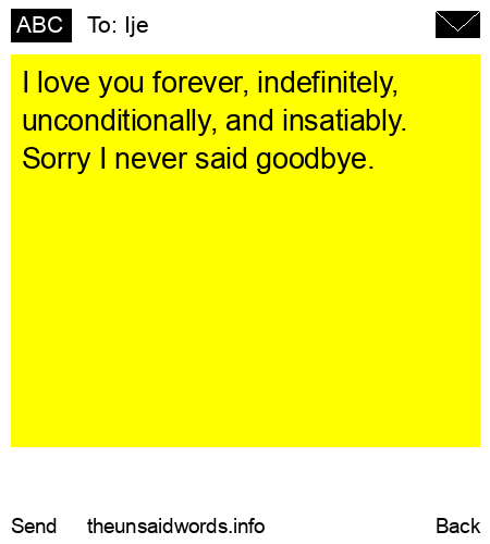 unsent message to Ije 