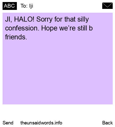 unsent message to Iji