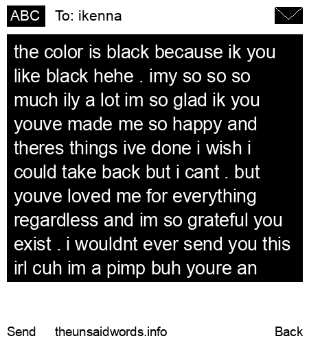 unsent message to ikenna