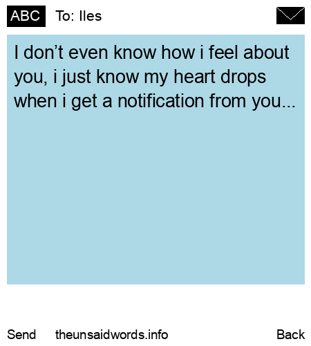 unsent message to Iles