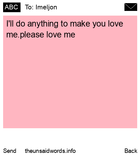 unsent message to Imeljon
