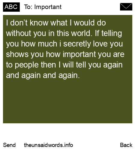unsent message to Important