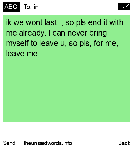 unsent message to in