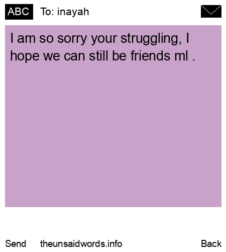 unsent message to inayah
