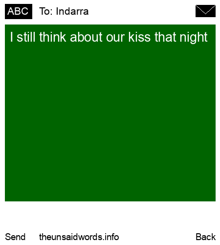 unsent message to Indarra