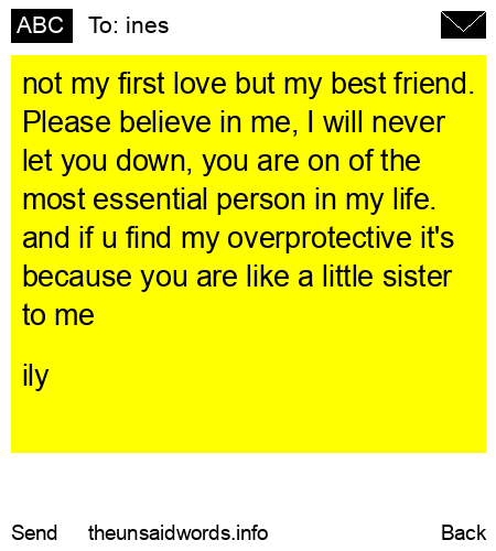unsent message to ines