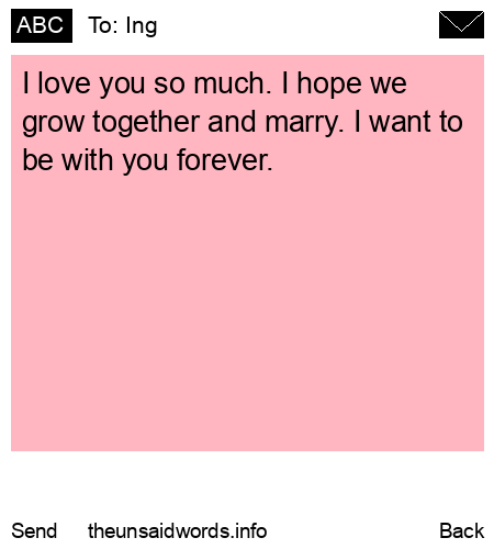 unsent message to Ing