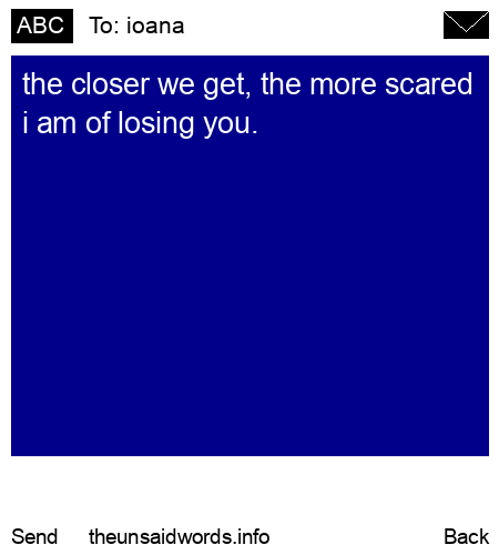 unsent message to ioana 