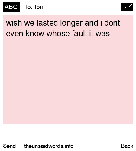 unsent message to Ipri