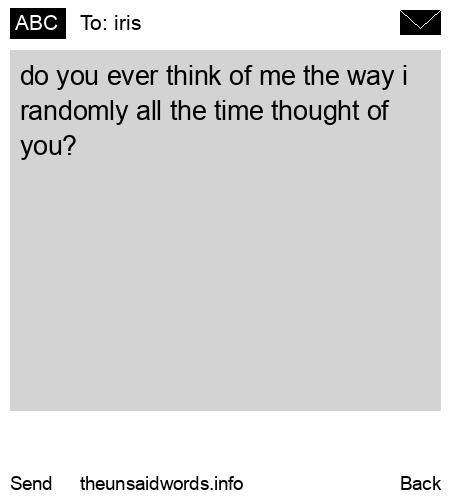unsent message to iris