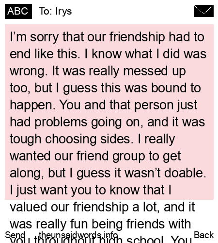 unsent message to Irys
