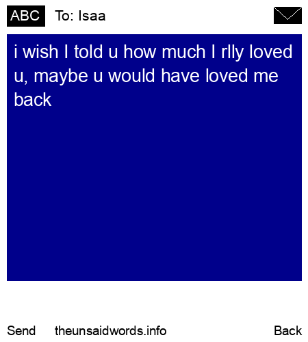 unsent message to Isaa