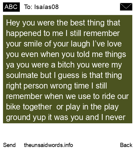 unsent message to Isaías08