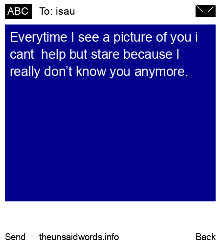 unsent message to isau 