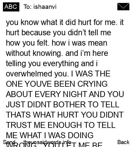 unsent message to ishaanvi