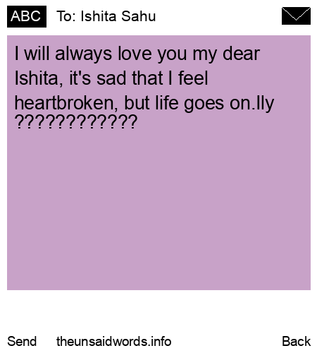 unsent message to Ishita Sahu