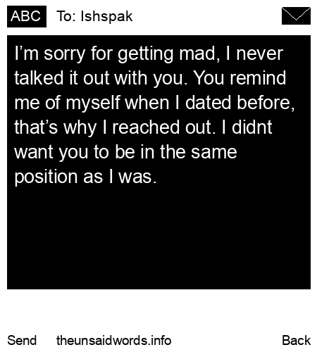 unsent message to Ishspak