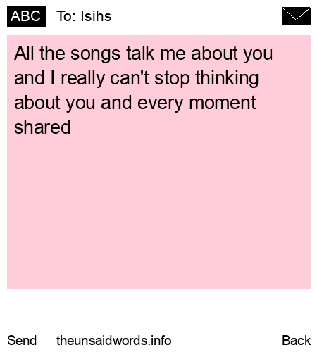 unsent message to Isihs