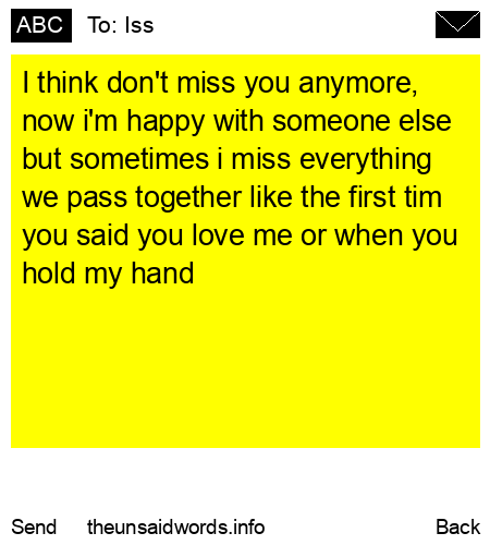 unsent message to Iss
