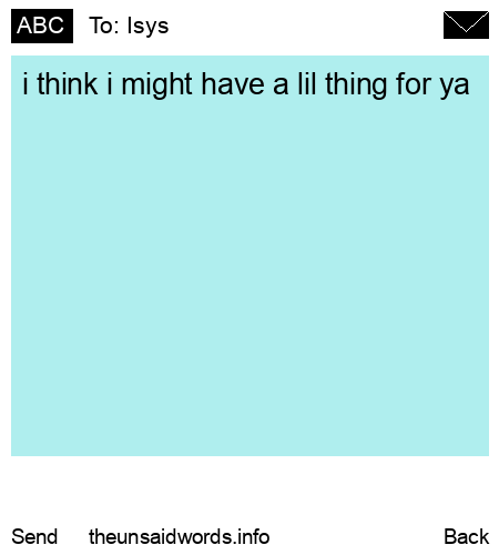 unsent message to Isys