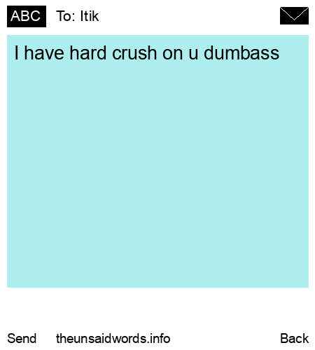 unsent message to Itik