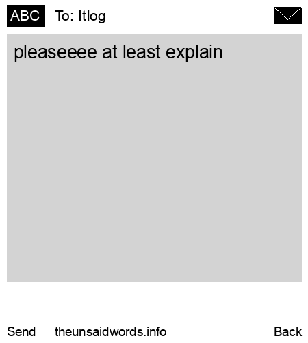 unsent message to Itlog