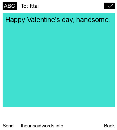 unsent message to Ittai