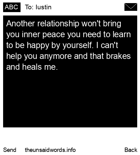 unsent message to Iustin