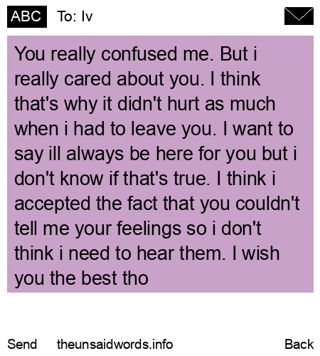 unsent message to Iv
