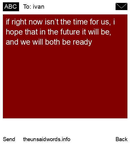 unsent message to ivan