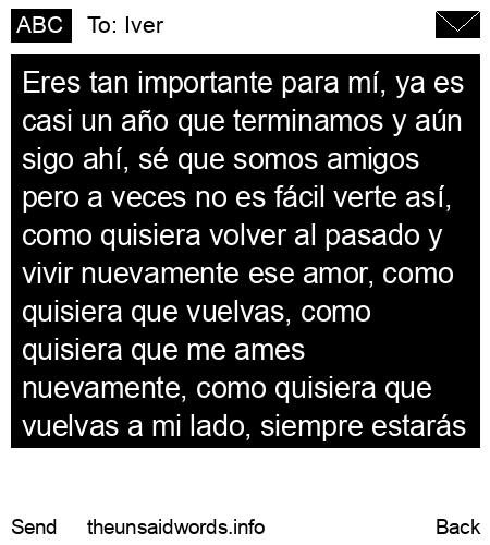 unsent message to Iver