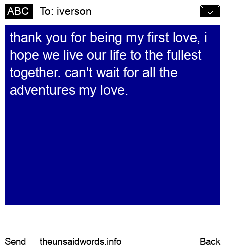 unsent message to iverson