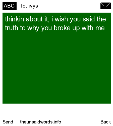 unsent message to ivys