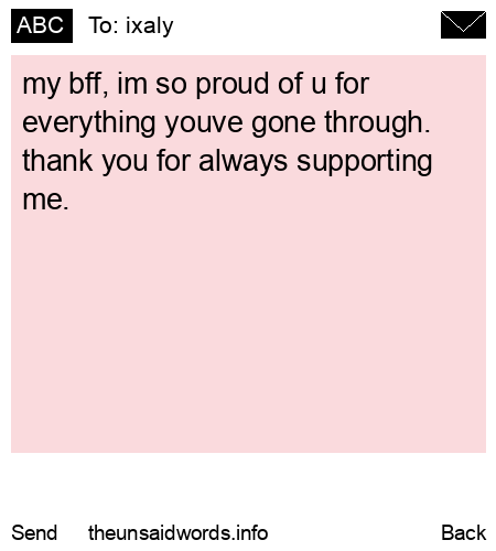 unsent message to ixaly