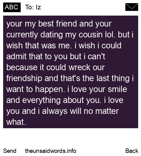 unsent message to Iz