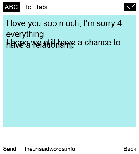 unsent message to Jabi