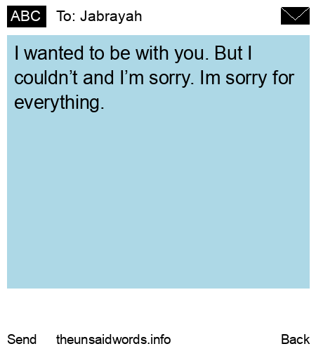 unsent message to Jabrayah