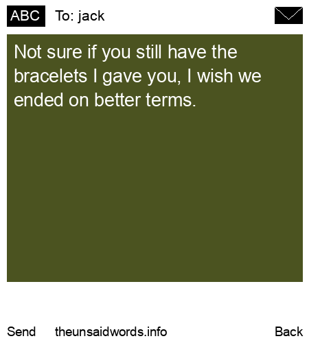 unsent message to jack