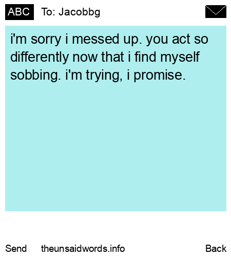 unsent message to Jacobbg