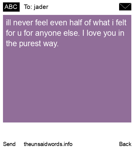unsent message to jader