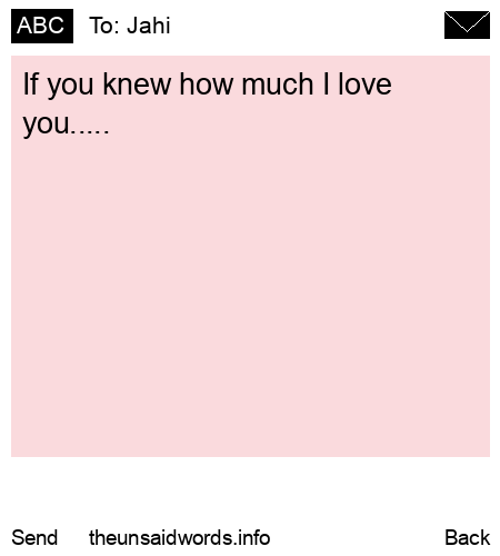 unsent message to Jahi