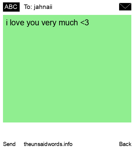 unsent message to jahnaii