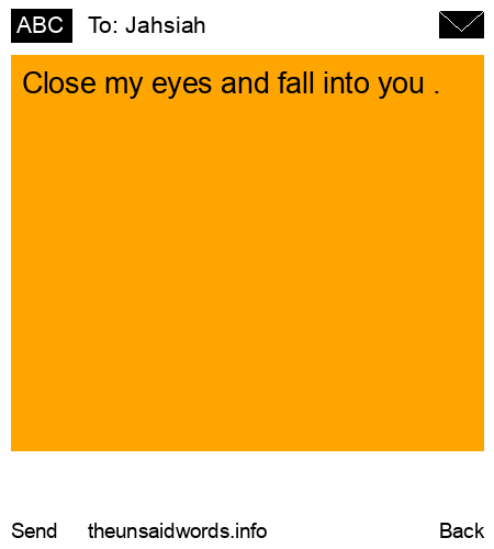 unsent message to Jahsiah